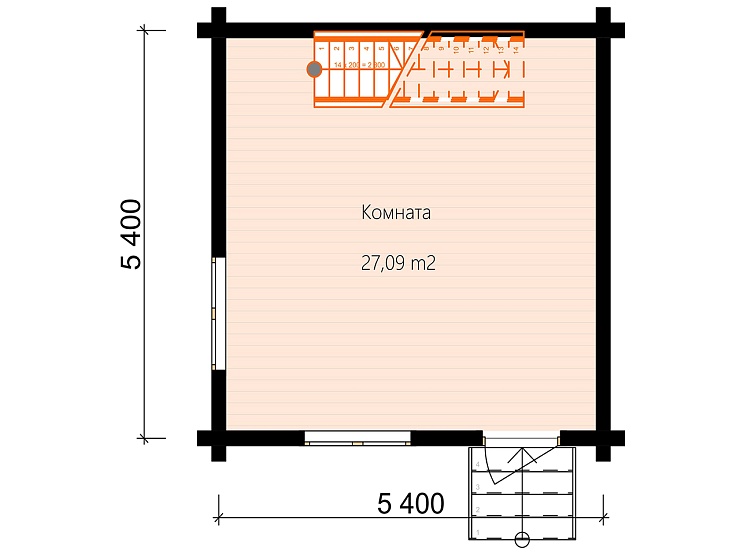 Проект дома из бруса DKDOM 20-51