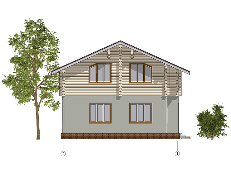 Проект комбинированного дома DKDOM 18-245